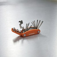 Kit d'outils de réparation de vélo pliable multifonctionnel en acier, clé hexagonale et tournevis combinés pour l'entretien des vélos