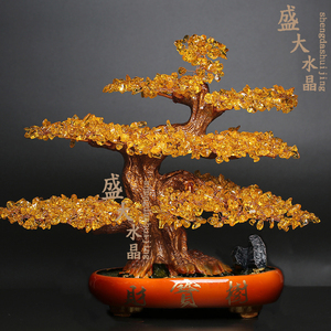 Cam nồi thạch anh tinh thể tiền cây tự nhiên may mắn may mắn may mắn khác pha lê thủ công mỹ nghệ - Product Image 6