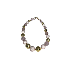 Fashion <b>Beaded</b> <b>Bracelet</b> 316L Stainless Steel PVD <b>Gold</b> Plating Sustainable Resistant Jewelry Accessory - Product Image 1