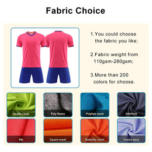 Maillots de football de haute qualité avec logo personnalisé, col rond, manches courtes, kits de football 2025, équipes, joueurs - Product Image 2