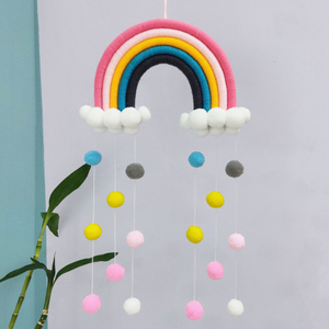 Décoration de tente murale de vent nordique pour enfants pendentif coloré tissé pour cadeau d'art suspendu d'anniversaire à la maison - Product Image 2