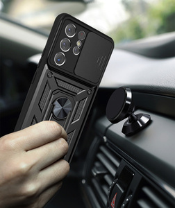 Cubierta <span class=keywords><strong>de</strong></span> Teléfono Móvil 2 en 1 para <span class=keywords><strong>Samsung</strong></span> Galaxy S24 Plus, Protección <span class=keywords><strong>de</strong></span> Lente <span class=keywords><strong>de</strong></span> Cámara Deslizante, Soporte Magnético - Product Image 4