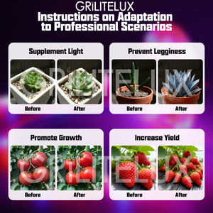 Lámparas de Cultivo de Doble Espectro Similares a la Luz Solar para Plantas, Lámparas de Cultivo LED para Hidroponía, Suculentas, Vegetales y Flores, Tira de Luz LED para Plantas de Interior - Product Image 5