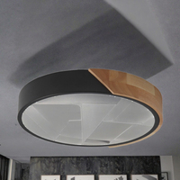 Lustre moderne LED ultra fin en fer et acrylique 24W, montage en surface, chambre à coucher, salon, intérieur