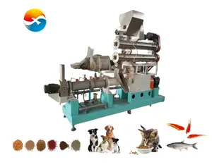 工場直販SPH-70子犬食品製造機魚飼料ペレット機用大人の犬用食品生産ライン押出機