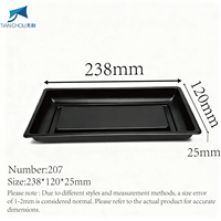 Barquette en plastique PP de qualité alimentaire, compatible micro-ondes, pour emballage de plats à emporter (steak, sushi, gâteau), personnalisable, conteneur alimentaire frais
