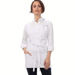 Tablier de travail en toile de coton épaisse avec logo imprimable personnalisé, anti-taches d'huile, pour le nettoyage de la cuisine, les fêtes, etc. - Product Image 2