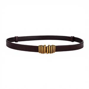 Cinturón de Moda para Mujer con Hebilla Ajustable de Aleación y Cuero Vacuno - Longitud y Ancho Personalizables, Cinturón Casual Resistente - Product Image 4