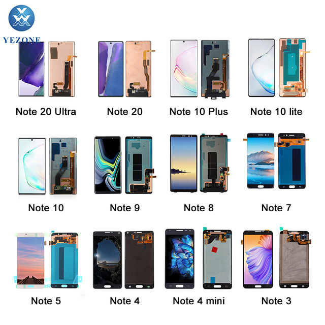Mobile Phone Lcds for samsung galaxy Note 4 5 7 8 9 10 20 Lcd Touch Screen for samsung A10 A10S A20 A20S A30 A50 A70 Lcd