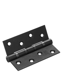 Stainless Steel Door <b>Hinge</b> 4 Hole <b>180</b> <b>Degree</b> Opening Minimalist Design Black and Silver Pair hingemodern - Product Image 2