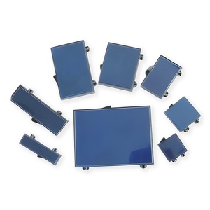 Wholesale S212A 3x3cm Diamond Parcel Box Clear Glass Top Loose Stone Shipping Box Blue Sponge Jewelry Organizer Case Custom - Product Image 1