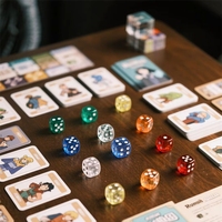 Dés en acrylique OEM, fabricants chinois, logo personnalisé, cadeaux promotionnels, cubes de gemmes écologiques personnalisés, Mahjong coloré