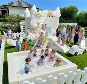 Vente de gros Ensemble de terrain de jeu extérieur pour enfants, équipement de jeu doux d'intérieur bon marché pour les tout-petits - Product Image 1