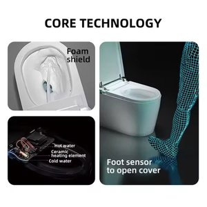 Cuvette <span class=keywords><strong>de</strong></span> <span class=keywords><strong>toilette</strong></span> intelligente, <span class=keywords><strong>toilette</strong></span> automatique, <span class=keywords><strong>toilette</strong></span> électronique, WC monobloc, <span class=keywords><strong>toilette</strong></span> en céramique à poser au sol, salle <span class=keywords><strong>de</strong></span> bain - Product Image 6