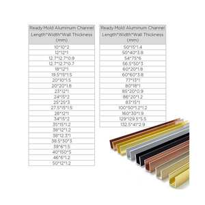 Profilo a <span class=keywords><strong>U</strong></span> in Alluminio Anodizzato ZHL, Anticorrosione, per Protezione di Bordi di Pareti e Pavimenti - Product Image 4