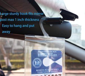 Handicap đậu xe placard chủ Bìa vô hiệu hóa giấy phép đậu xe với móc áo lớn cho ô tô gói 4 - Product Image 4