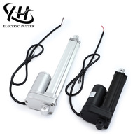 Actionneur linéaire YH8-522 DC 2000mm 12V à commutation par balais étanche 1200N de charge IP66 20W à entraînement par engrenage avec montage à bride pour maison intelligente
