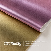 Cuir PU métallisé résistant à l'abrasion avec semelle en imitation coton polaire / velours de coton pour chaussures décontractées