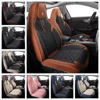 Vente directe de housse de siège de voiture de haute qualité en cuir PU imperméable résistant à l'usure avec fonction de massage