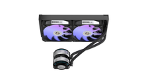 ALSEYE Desain Baru 2pcs Warna Hitam 120mm AIO Liquid Cooler ARGB CPU Water Cooler I240-B untuk Casing PC Gaming