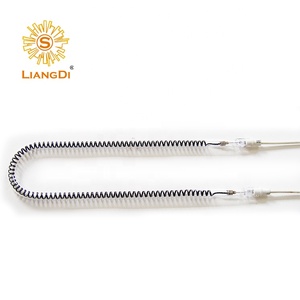 244 ~ 2000mm 100-575V rõ ràng hồng ngoại nhiệt đèn hồng ngoại sơn chữa đèn độ tinh khiết cao thạch anh - Product Image 3