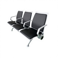 LEADCOM LS-535XB Chaise d'attente moderne à 3 places pour hôpital, aéroport, salle d'attente, mobilier commercial