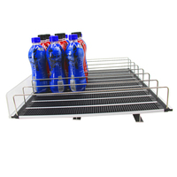 Diviseurs d'étagères de supermarché et refroidisseur pour distributeur automatique de bière, présentoir de boissons, étagère à roulettes pour bouteilles, pousseur
