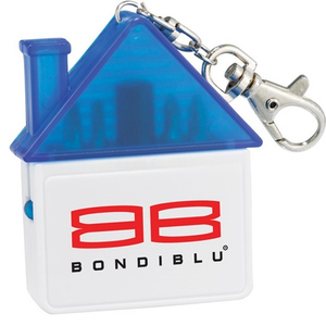 Kit obeng Mini 4-in-1 bentuk rumah dengan Kit peralatan gantungan kunci kepala Phillips untuk promosi - Product Image 1