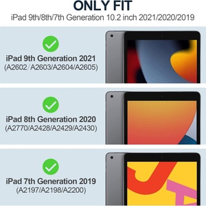 Étui pour iPad 9e/8e/7e génération, étui pour iPad 10.2 2021&2020&2019, étui transparent antichoc en TPU pour iPad - Product Image 2