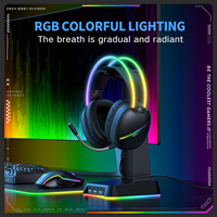 Casques filaires ONIKUMA X33 en gros, écouteurs RGB USB Type-C pour gaming, casques supra-auriculaires avec microphone anti-bruit