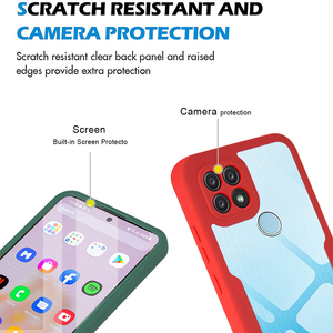 Per Oppo <span class=keywords><strong>REALME</strong></span> <span class=keywords><strong>C21</strong></span> C25Y C25S retro Coque morbido flessibile TPU 360 antiurto <span class=keywords><strong>Cover</strong></span> completa 2 in 1 custodia protettiva per schermo per telefono fornitore - Product Image 4