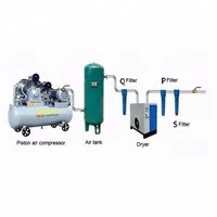 Réservoir de stockage d'air comprimé vertical en acier au carbone Kaishan 3000L 13 bars, bleu, Chine Zhejiang, avec garantie d'un an