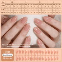 Vente en gros Hongjiahui Faux ongles à presser en plastique ultra-mince, préfabriqués, faits main, style Ins, longueur unique, effet œil de chat et fleur de glace, très demandés, 30