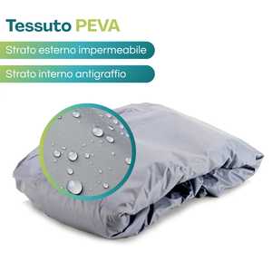 Housse de protection pour moto, gris, 230x130 cm, imperméable, pour l'extérieur, pour scooters et vélos - Product Image 3