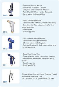 Grifo de Cocina Moderno de Pared, Ahorro de Espacio, 4 Orificios, Manguera Retráctil de Acero, Rociador Flexible - Product Image 3