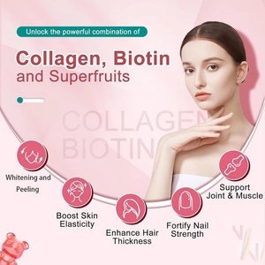 Private Label Collagen Gummies Promote Hair Nails Growth Renew Skin Vitality Collagen <b>Gummy</b> <b>Candy</b> - Product Image 3