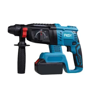 21V high power electric cordless impact rotary hammer drill is used for high quality power tools of concrete, wood and steel