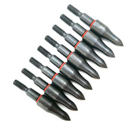 ACCMOS ID 6.2mm OD 7.1mm/7.4mm/7.6mm 100Grain 8/32 Standard Vis Point Tir à l'arc Cible Flèche Tête Large Pointes Têtes