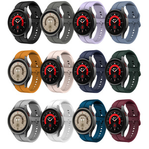 Bracelet de montre en silicone pliable Trendybay avec boucle D 20MM, courbé sans interstice, à libération rapide pour <span class=keywords><strong>Samsung</strong></span> Galaxy Watch 7 FE Watch7 6 5 4 - Product Image 3
