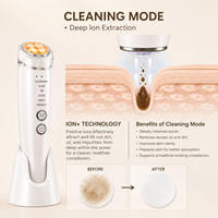 Appareil de nettoyage facial professionnel 6 en 1, chaud et froid, pour soins du visage à domicile, machine de beauté pour le contour de la mâchoire et les soins sous les yeux