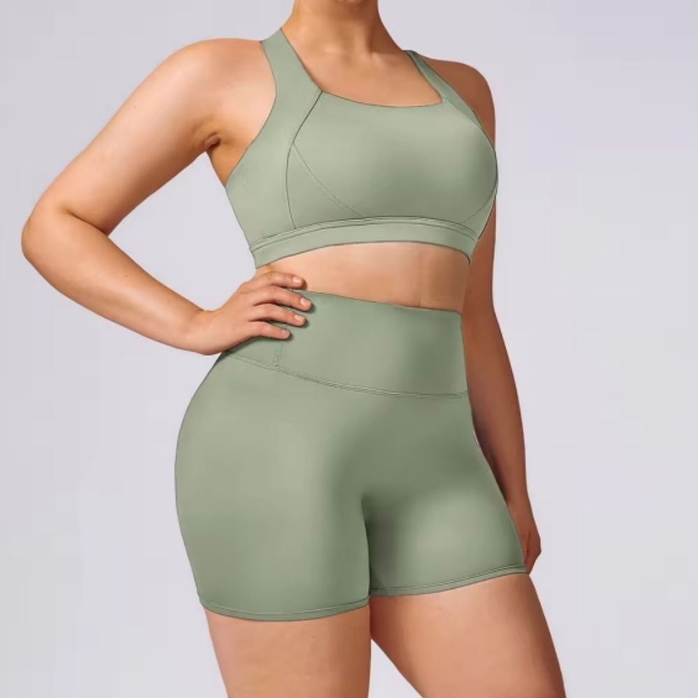 Custom Logo Women Gym Wear Set XXL Stretch Yoga Wear High Impact Plus Size Fitness Wear for Women · image 4