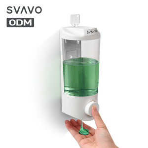 <span class=keywords><strong>Distributeur</strong></span> de savon <span class=keywords><strong>mural</strong></span> manuel 480 ml pour hôtel et usage domestique, pour lotion, shampoing et <span class=keywords><strong>gel</strong></span> douche - Product Image 1