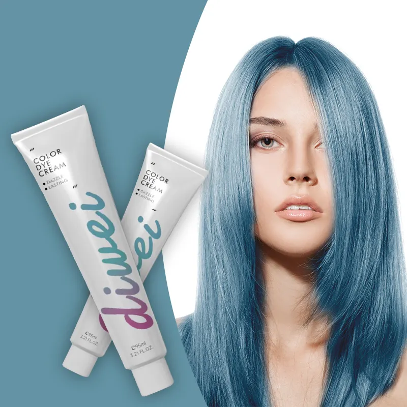 2023 Mode farben 100ml Haar färbemittel Creme Permanent Haar färbemittel Pigment AmmoniaFree Lavendel Lila Langlebige Haarfarben