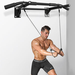 調節可能なスチール製ブラックホームジム懸垂バー、ドア枠用ホームエクササイズフィットネス機器、95x95x30cm - Product Image 3