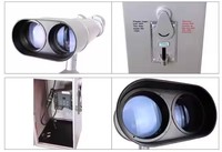 Télescope astronomique 40X100 extérieur étanche à pièces placé à des endroits pittoresques pour la visualisation