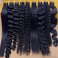 Extensions de cheveux vierges 100% alignées sur les cuticules, cheveux humains vierges non traités, vente en gros de cheveux vierges bruts brésiliens et vietnamiens