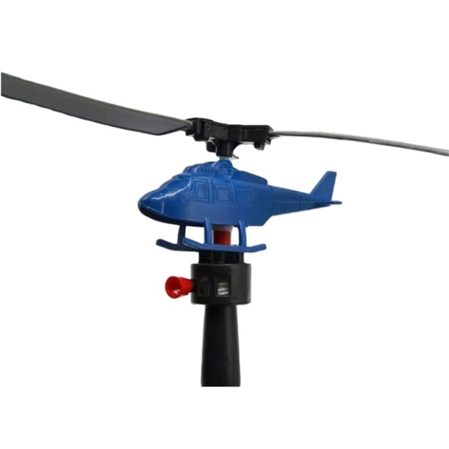 2024 DIY Top Sellers Funny Hand Pull Line Helicopter Flying Outdoor Plane Game Toys for Kids Playing Creative Plastic Toy