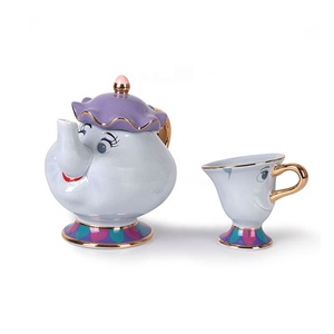 2021 nueva belleza y la Bestia La sra. Potts Chip de porcelana té árabe olla y taza tetera taza - Product Image 2