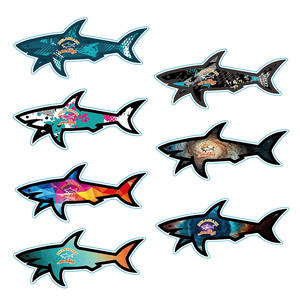 2025 Autocollant Personnalisé 3D Paul Shark Logo Imperméable Décoration Dessin Animé Vente en Gros Autocollant d'Inventaire - Product Image 1