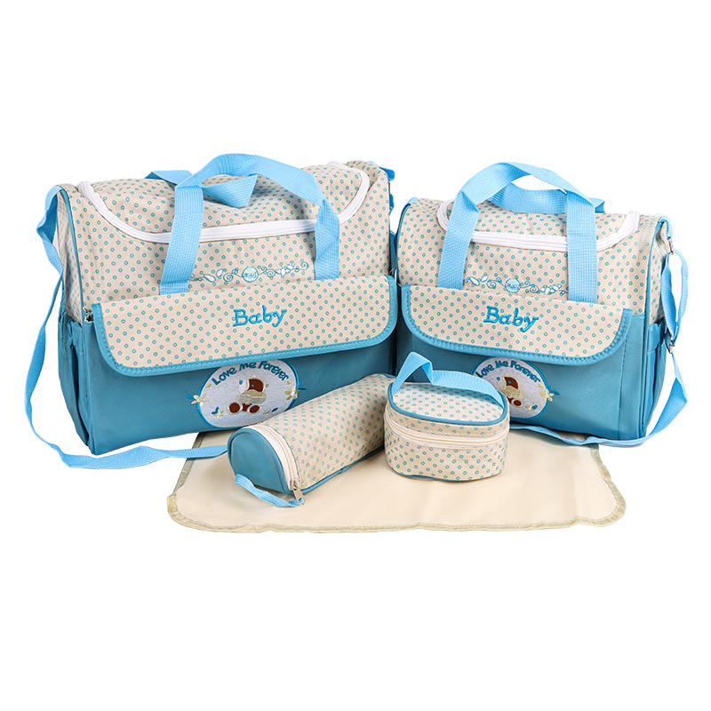 088 Sky Blue Five-Piece Set